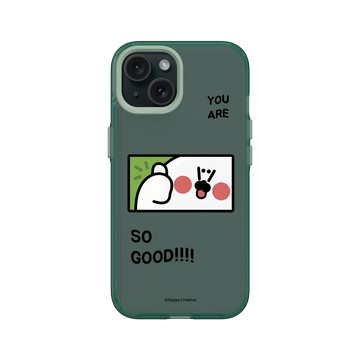 iPhone 15 Clear 憂墨綠 - 無所事事小海豹 The Nothing Seal - 你超豹棒！