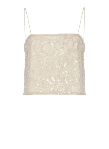 Rotate by Birger Christensen Sequins Flowers Top