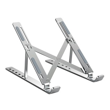 Esoon 鋁合金筆電散熱支架 折疊式 六檔可調 筆電增高架  1個