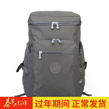 戶外旅行輕量雙肩包男35升大容量電腦包女小眾休閑帆布后背包中性