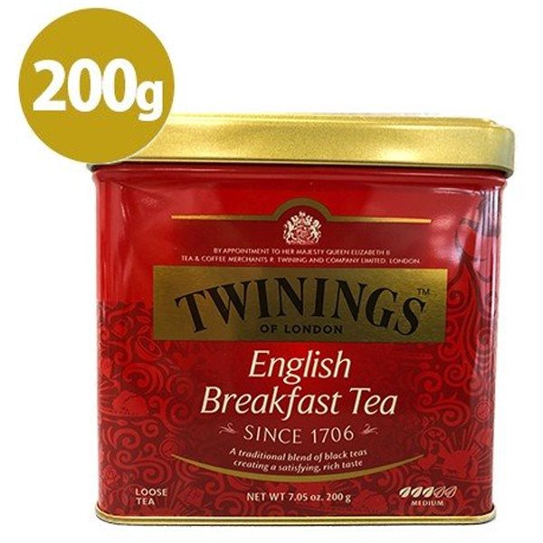 トワイニング イングリッシュブレックファースト 200g 缶入り インド産 紅茶 茶葉 TWININGS ギフト 通販  LINEポイント最大0.5%GET | LINEショッピング