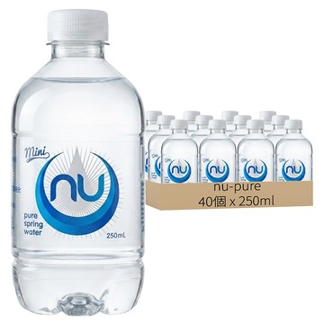 nu-pure 天然泉水  250ml  40個