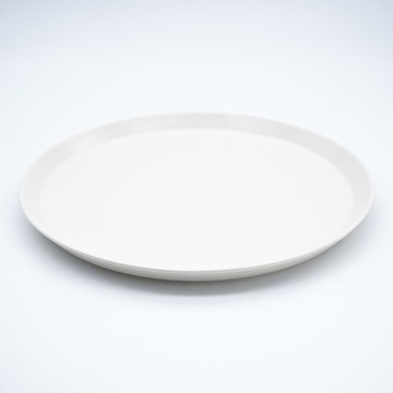 霧面25cm象牙白盤子