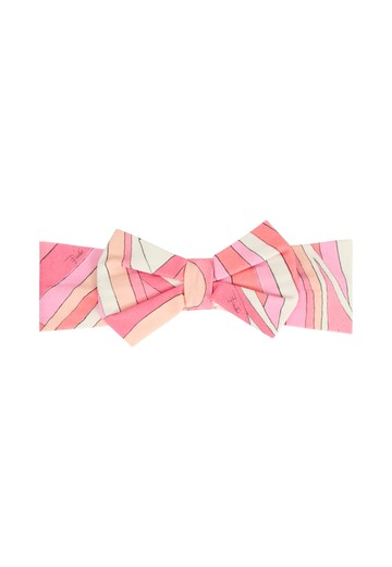 Pucci Pink Band For Baby Girl With Print