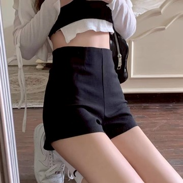 平價衣著 S-XL 彈力束腹短褲 包臀緊身短褲 包臀熱褲 高腰短褲 熱褲 彈性短褲 羅馬西裝短褲 A字褲 短褲 三分褲