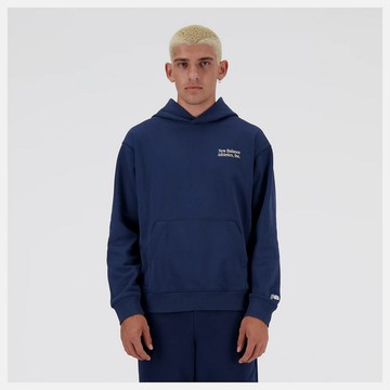 【New Balance】男 連帽T恤 藍_MT41539NNY-F