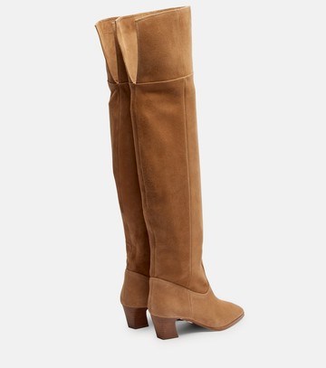 Aquazzura Nomad 50 suede over-the-knee boots