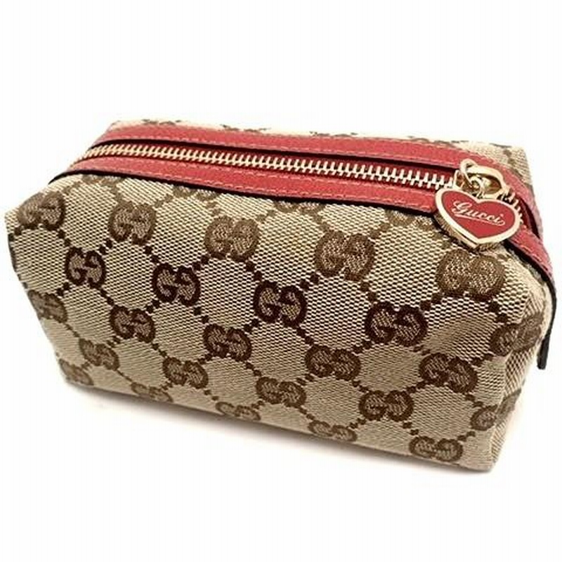 GUCCI(グッチ) コスメポーチ 小物入れ 化粧ポーチ GGキャンバス
