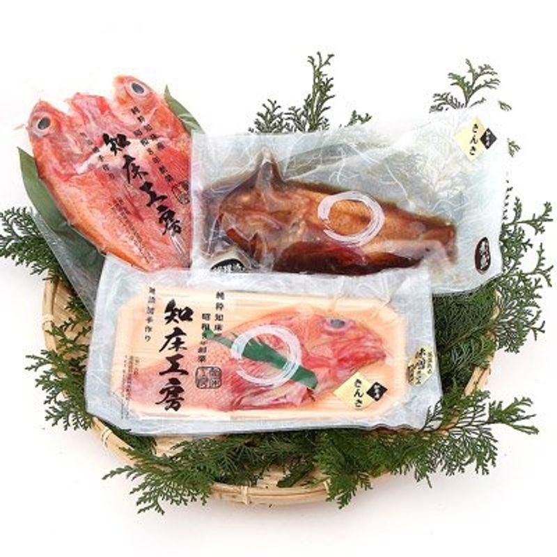 高級魚・きんき三昧 きんき一夜干しと味噌漬と姿煮