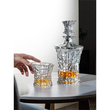 BOHEMIEA捷克進口 水晶玻璃紅酒瓶醒酒器家用高級威士忌酒具套裝