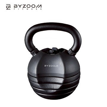 Byzoom 40lb調整壺鈴-黑色