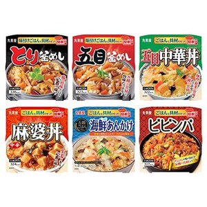 丸美屋 レンジで簡単!ごはん付きシリーズ アソート詰め合わせ 6食