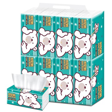 【BeniBear邦尼熊】抽取式衛生紙130抽x8包x10串/箱