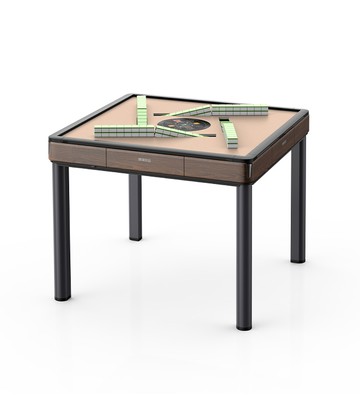 簡配版｜【天胡一號】電動麻將桌－餐桌款－木紋