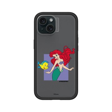 iPhone 15 Mod NX 黑 - 迪士尼-公主系列 Disney Princess - 公主專屬系列-小美人魚 愛麗兒