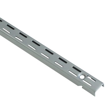 可掛式雙槽直立桿198cm銀色