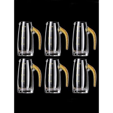 高檔水晶玻璃白酒分酒器套裝家用一口小酒杯子商用二兩酒盅酒具