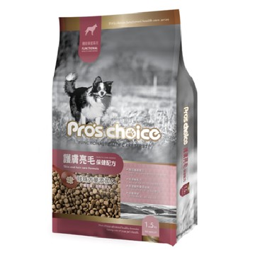 福壽實業 Pro's choice 博士巧思 成犬 機能保健配方飼料  護膚亮毛  雞  1.5kg  1袋