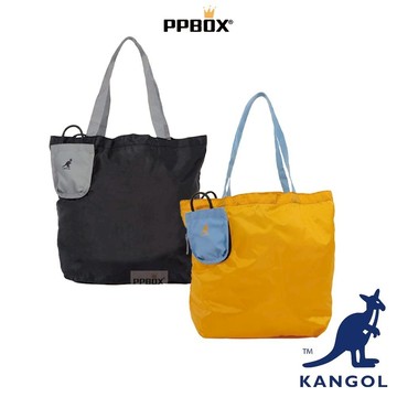 KANGOL 袋鼠 可折疊雙面用購物袋 限定款 65258783 時尚 包包 配件 隨身小包 購物袋 防水提袋 日韓穿搭