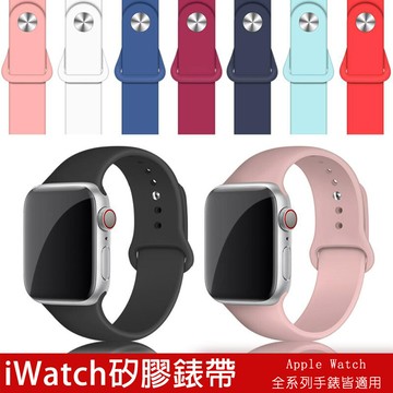矽膠果凍錶帶 適用蘋果手錶apple watch1/2/3/4/5代/s6/se全系列適用頂級質感