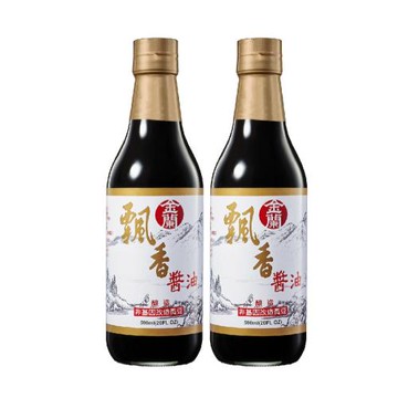 【金蘭食品】飄香醬油590ml x2入
