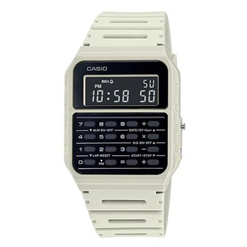 【CASIO】經典計算機錶-復刻回歸新色上市-米白(CA-53WF-8B)