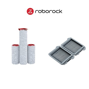 Roborock Dyad Pro/Dyad Pro Combo 洗地機專用耗材組 ( 滾刷組+可水洗濾網2入)