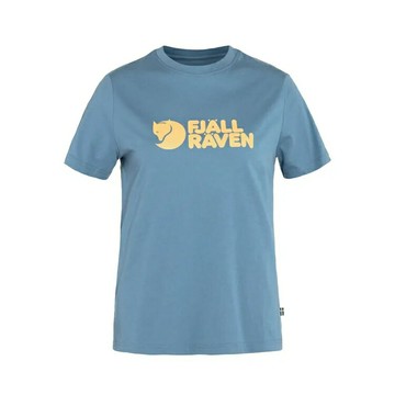├登山樂┤瑞典 Fjallraven Logo T-shirt 有機棉T恤 女 FR87146-543 黎明藍