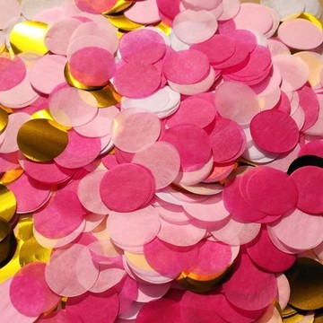 彩花 花彩 拉花 2.5公分 圓形紙花 紙屑花 紙花屑 紙花灑 100g