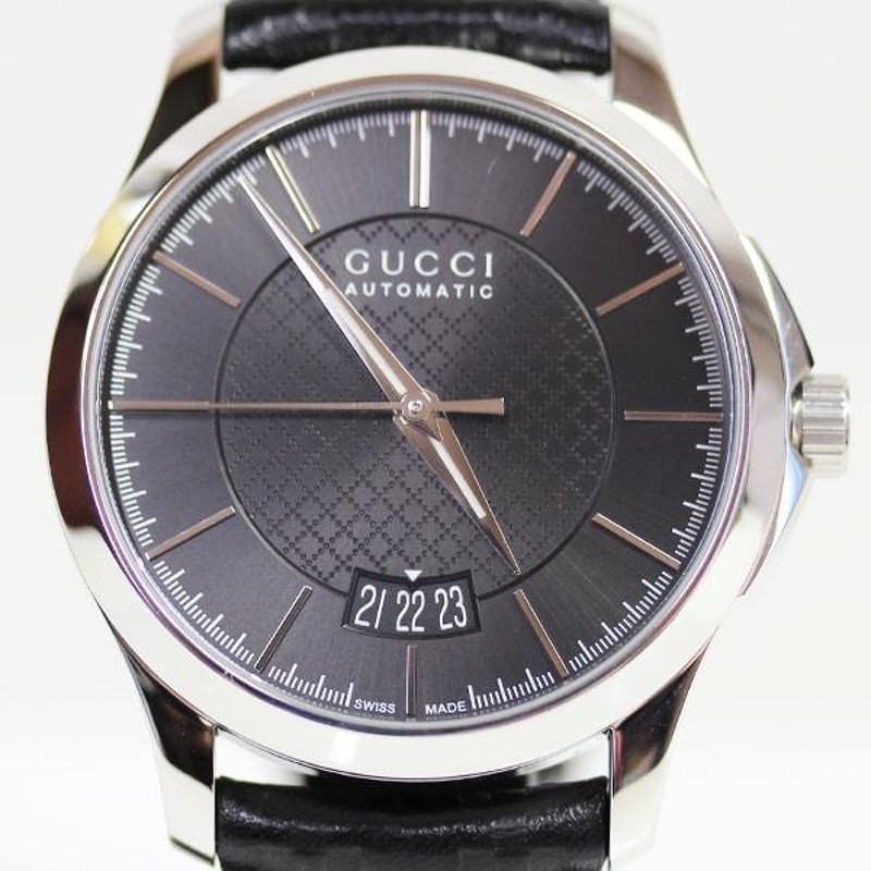 グッチ GUCCI Gタイムレス メンズ腕時計 黒文字盤 38mm YA126430 未