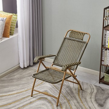【臺灣公司 可打統編】免運 折疊椅 折叠椅家用午休藤编躺椅办公折叠靠背椅成人阳台懒人椅子 可開發票 全館五折 工廠現貨直銷 新品特價 m10024
