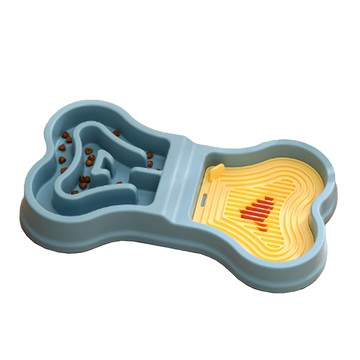 上手家居 寵物慢食碗 寵物碗/慢食碗 貓/舔食墊/貓咪慢食碗/狗狗慢食碗  藍色  1個