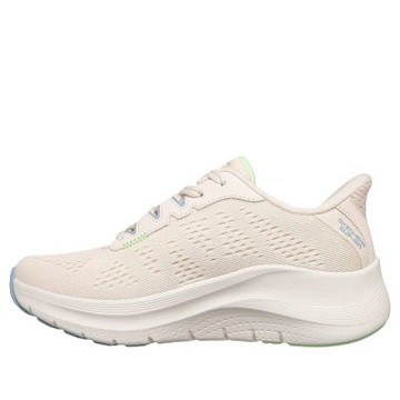 61-Skechers 女鞋 休閒鞋 Arch Fit 2.0 Slip-Ins 女鞋 米白 藍 150333NTMT