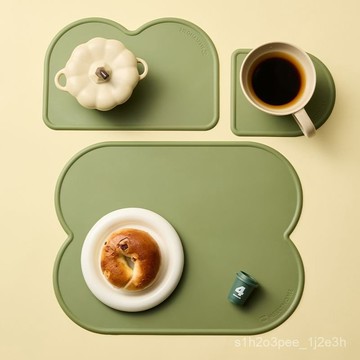 寵物用品 寵物餐墊meelyhome餐墊硅膠寵物貓水喫飯墊隔熱墊防水防油防燙餐碗墊家用 矽膠 桌墊防水防油 矽膠瀝水墊