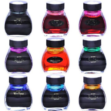 白金牌可調式鋼筆用墨水9色組*INKM-12【APP滿額下單10%點數(單一帳號最高5000點)】1/31止