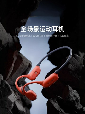 {可打統編 超低價}FBUH高端骨傳導藍牙耳機無線跑步運動游泳防水專用開放式自帶內存