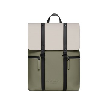 GASTON LUGA Splash 2.0 個性後背包 13吋 - 奶油白x鼠尾草綠