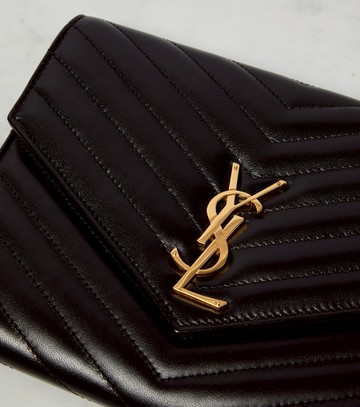 Saint Laurent Cassandre matelassé leather clutch