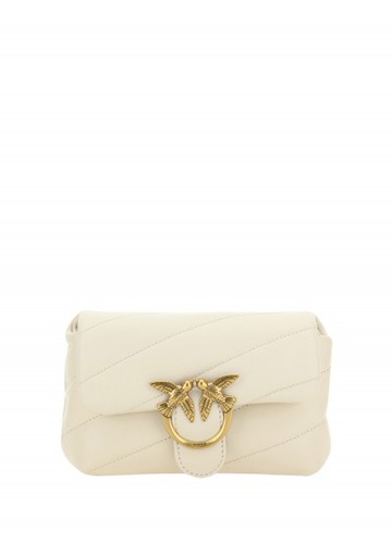 Pinko - Love Baby Shoulder Bag - Womens - White