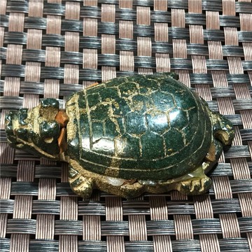 玉石吊墜玉佩做舊古玉老玉古董收藏老物件玉牌子仿古岫玉把件壽龜