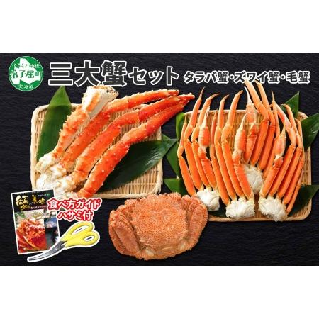 ふるさと納税 1772.蟹 カニ 三大蟹 セット タラバガニ足 ズワイガニ足 毛蟹 かに タラバ蟹 タラバガニ 脚 たらばがに たらば蟹 ズワイ蟹 ずわ.. 北海道弟子屈町