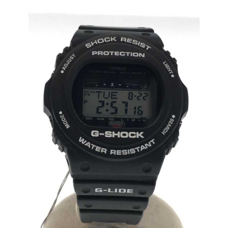 CASIO◇ソーラー腕時計・G-SHOCK/デジタル/ラバー/BLK/BLK | LINEショッピング