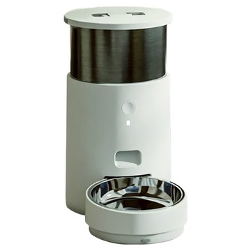 鳥語花香 寵物智能餵食器light 雲朵白 304不鏽鋼碗  1個