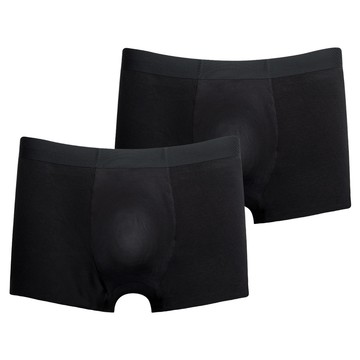DeParee 蒂巴蕾 遠紅外線負離子科技消臭褲/舒仕平口褲2件組  黑色  L