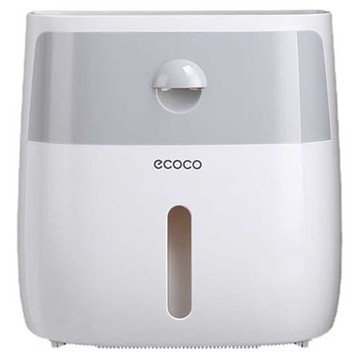 ecoco 意可可 雙層衛生紙盒 E1804 灰色  1個