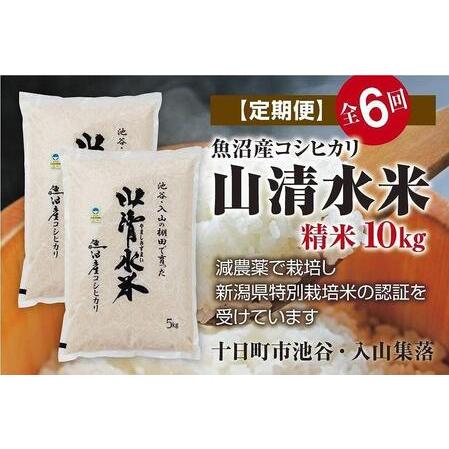 ふるさと納税 精米10kg　新潟県魚沼産コシヒカリ「山清水米」 新潟県十日町市