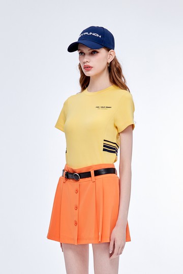 配色腰羅紋高爾夫上衣