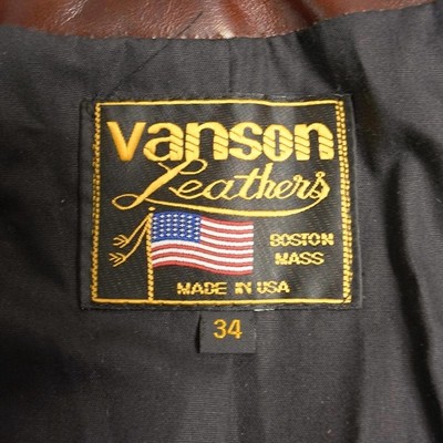 バンソン VANSON ENF シングル ライダース オクタゴン アメリカ製 米国製 エンフィールド 襟付 レザージャケット 革ジャン ブラウン |  LINEブランドカタログ