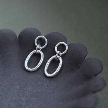 雙環耳针925銀