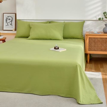 A類純棉床單單件水洗棉100%棉春夏單人雙人宿舍全棉布被單純色